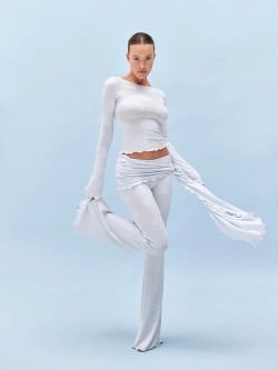 Брюки Emily Tint with bandage (blue)
