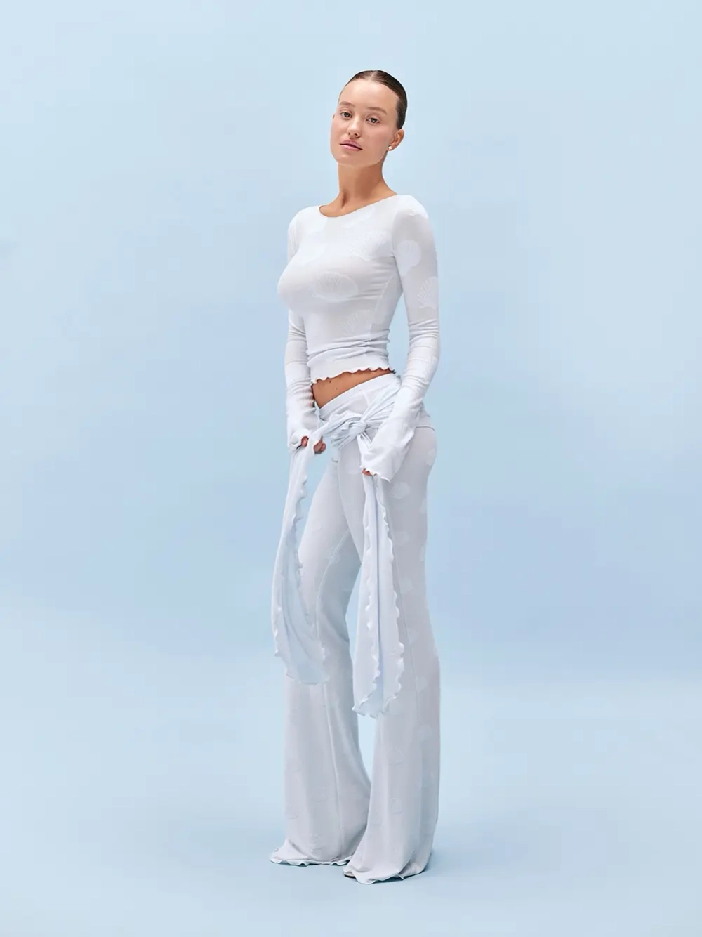 Брюки Emily Tint with bandage (blue)