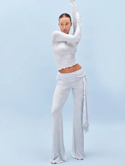 Брюки Emily Tint with bandage (blue)