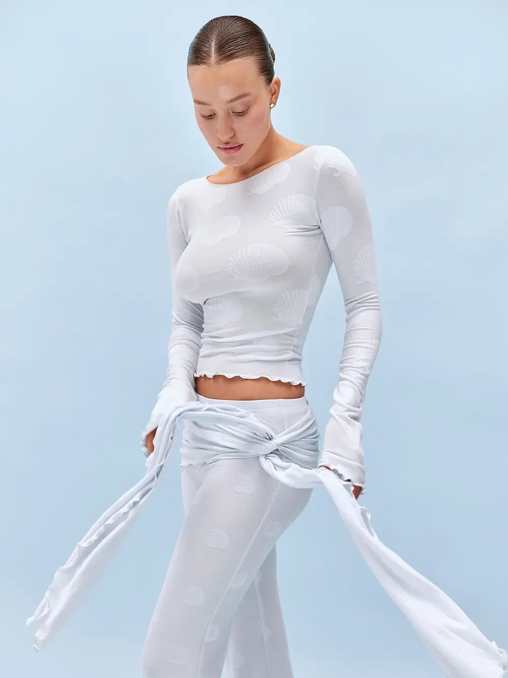 Брюки Emily Tint with bandage (blue)
